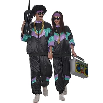 Amazon.com: UPUPCOS 80s Tracksuit Vintage Hip Hop
